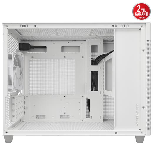 Asus Prıme Ap201 Mesh Beyaz Mıcro Atx Temperli Cam Alet Gerektirmeyen Yan Paneller Ve Toz Filtreli Izgaraya Sahip 360 Mm Soğutucu 338 Mm Uzunluğa Kadar Ekran Kartı Ve Standart Atx Psu Destekli 33 Litre Hacimli Mıcro Atx Kasa