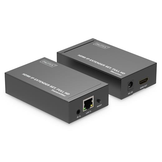 Digitus Ds-55517 Hdmı Ip Sinyal Uzatma Seti Alıcı (Receiver) Ve Verici (Transmitter) Birim Dahil 120 Metre Full Hd 1080P Tek Noktadan Çok Noktaya
