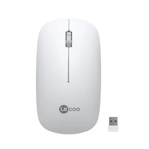Lenovo Lecoo Usb Optik Kablosuz Mouse Beyaz Ws214-B 