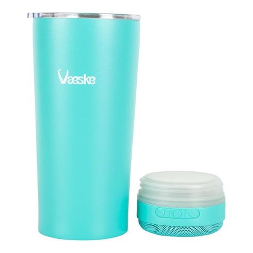 7000000278846 - Vaeske 500 Ml Çelik Termos Bluetooth Hoparlör Turkuaz