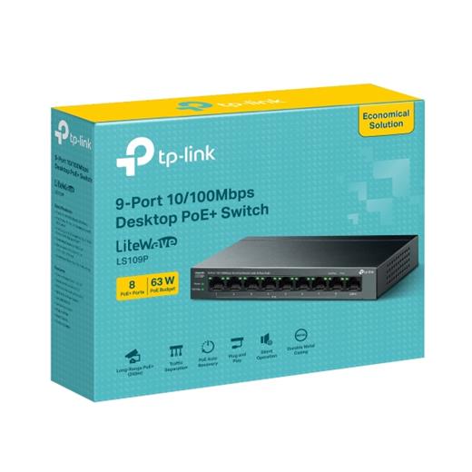 Tp-Link 9Port Ls109P 10/100Mbps 8Xpoe Desktop Switch