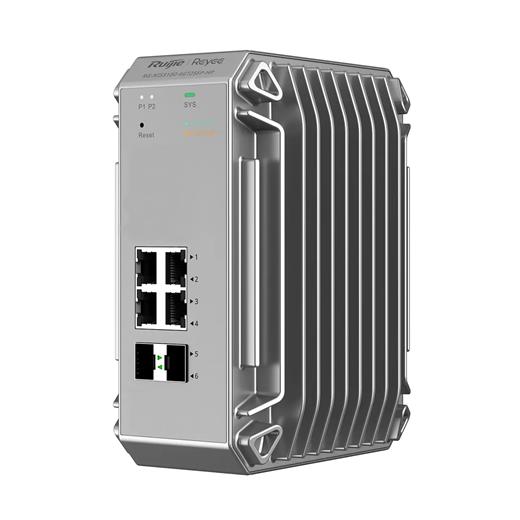 Ruijie Reyee Rg-Nıs3100-4Gt2Sfp-Hp 4Port Gigabit Poe + 2Ge Sfp Endüstriyel Switc
