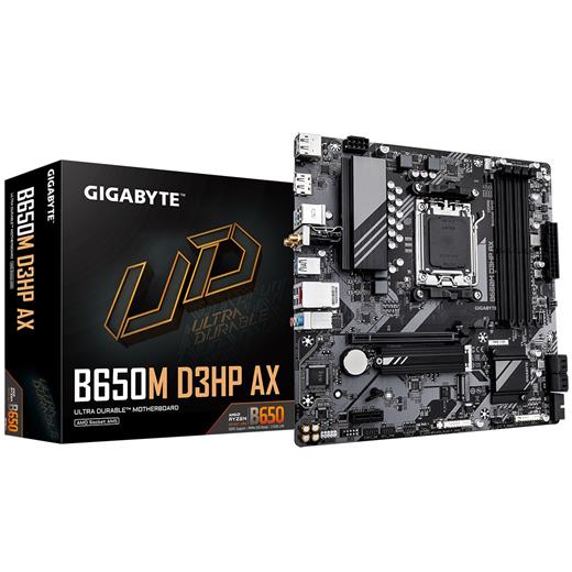 Gıgabyte B650M D3Hp Ax B650 Ddr5 (Vga Yok) Glan 2.5G Matx Hd Dp Wıfı Bt 2Xm2 Rgb Am5 Amd Anakart