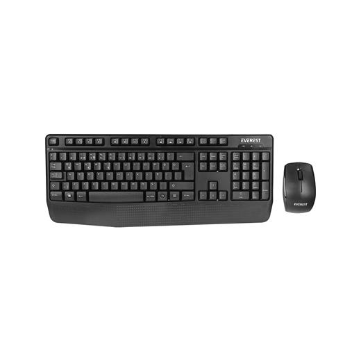 Everest Km-973 Q Türkçe Kablosuz Siyah Klavye+ Mouse