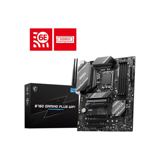 Msı B760 Gamıng Plus Wıfı D5 M.2 Hdmı Dp Lan Wifi Matx 1700P