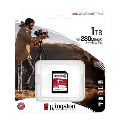 Kingston 1Tb Sdxc Canvas React Plus (280-150)Mb/S Sdr2V6/1Tb