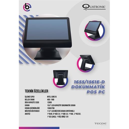 Quatronıc P1655 I5 3.Nesıl 8Gb Ram 128Gb Ssd 15.6