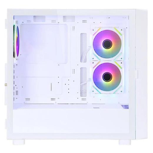PowerBoost PB-P4367BW USB 3.0, ATX LCD Mesh ARGB Fan, Beyaz Kasa 4367 White