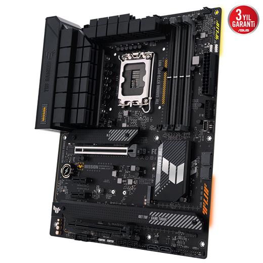 Asus Tuf Gamıng H770-Pro Wıfı 1700P Ddr5 Ses Glan Dp/Hdmı Sata3 Usb3.2 Atx