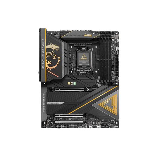 Msı Mb Meg Z890 Ace Soket 1851 Ddr5 9200Mhz(Oc) Usb 20Gbps 5Xm.2 2Xtb4 Hdmı Dısplay 10G Lan Wıfı7 Atx
