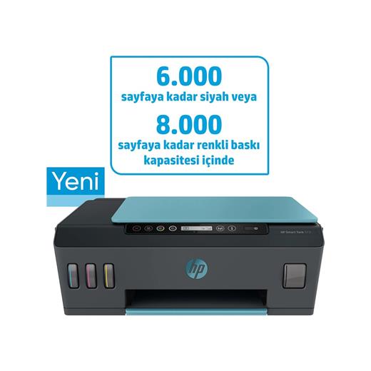 Hp Smart Tank 513 9Jf88A All In One Renkli Mürekkep Püskürtmeli Tanklı Yazıcı/Tarayıcı/Fotokopi/Wi-Fi