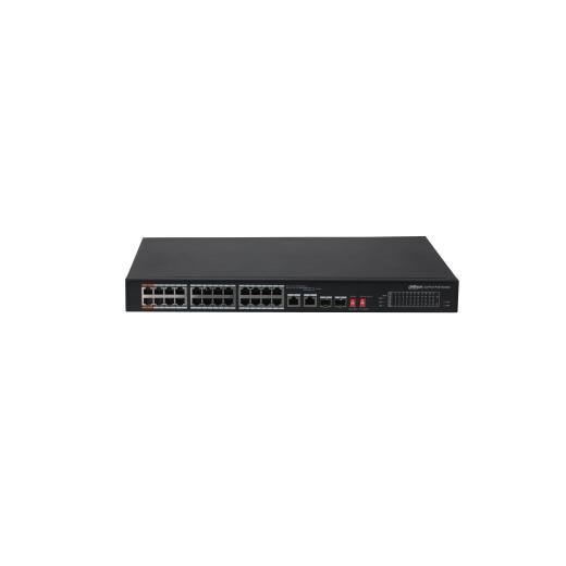 Dahua Pfs3226-24Et-240 24 Port 10/100 Yönetilemez 2Xcombo + 2Xsfp 24 Adet Poe 240W Metal Kasa