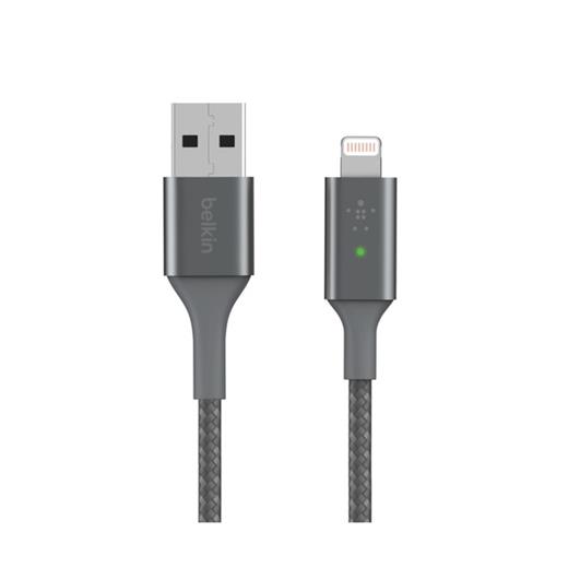 Caa007Bt04Gr - Belkin Smart Led Lightning Kablo - 1.2M Gri