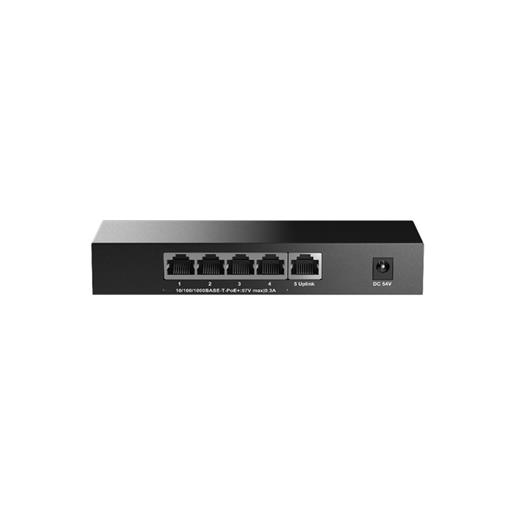 H3C MAGIC BS205T-P 4 PORT GIGABIT + 1PORT GIGABIT UPLINK 57W POE METAL KASA SWITCH