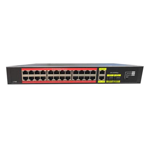 Tıwox Tp-G2422Sfp-Poe300W 24 Port Gıgabıt+2Xgb Rj45/2Xsfp Uplınk Rackmount Poe Swıtch