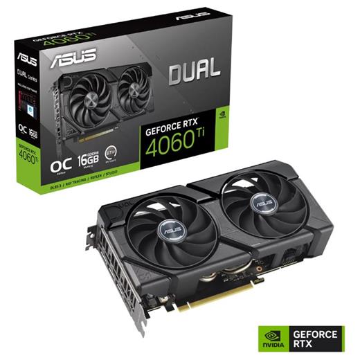 Asus Geforce Dual-Rtx4060Tı-O16G-Evo 16Gb Gddr6 128Bıt 1Xhdmı 3Xdp Ekran Kartı 
