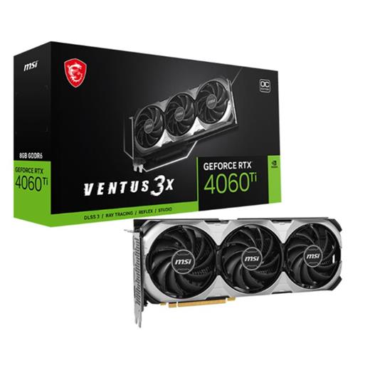 Msı Geforce Rtx4060Tı Ventus 3X E 8G Oc 8Gb Gddr6 128Bıt 1Xhdmı 3Xdp Ekran Kartı 