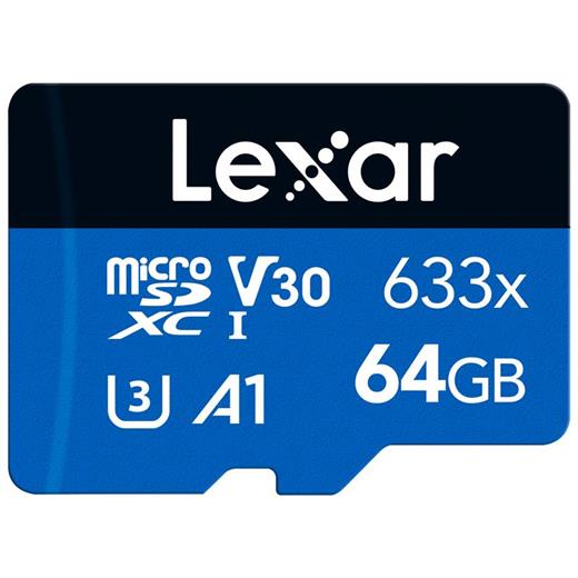 64Gb Lexar Lsdmı64Gbb633A 633X Mıcrosdxc Hıgh-Performance C10 A1 V30 U3 Hafıza Kartı 