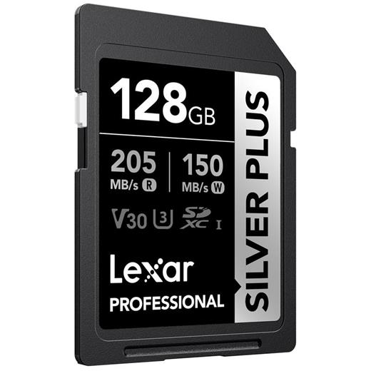 128Gb Lexar Lsdsıpl128G-Bnnng Professıonal Sılver Plus Sdxc Uhs-I Cards Up To 205Mb/S Read 150Mb/S W 