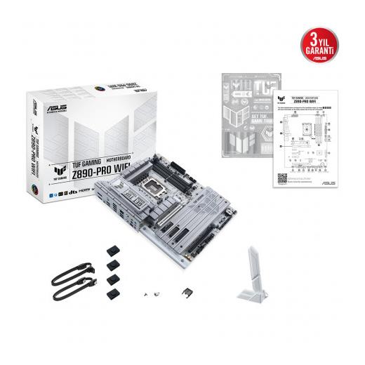 Asus Tuf Gamıng Z890-Pro Wıfı 1851P Ddr5 Ses Glan Dp/Hdmı/Usb Sata3 Usb3.2 Atx