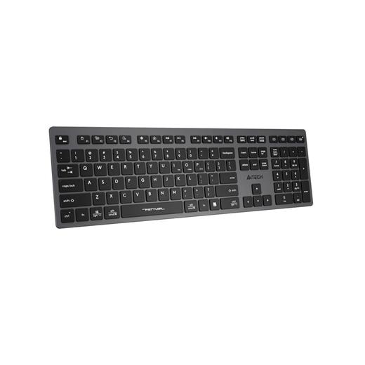 A4 Tech Fstyler Fbx50C Gri Bluetooth+2.4G Nano Fn Şarjlı Multimedya Klavye