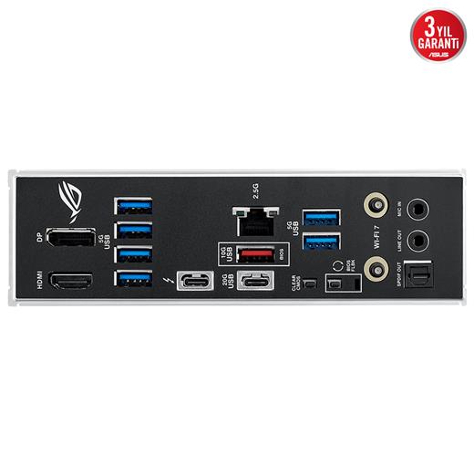 Asus ROG Strıx B860-F Gamıng Wi-Fi  DDR5 1851P DP HDMI 4xM2 RGB BT WiFi 7 ATX