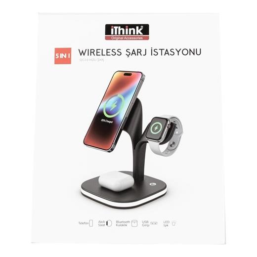 İthink Wireless Şarj İstasyonu Ws-50 ( Siyah )