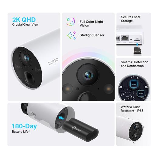 TP-LINK Tapo C420S1 Kablosuz Güv Kamera