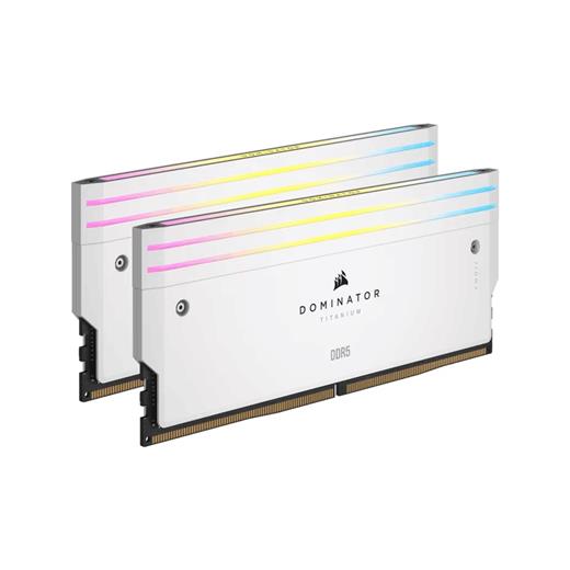 CORSAIR CMP96GX5M2B6400C32W 96GB (2x48GB) DDR5 DRAM 6400MT/s CL32 INTEL XMP MEMORY KIT DOMINATOR TITANIUM RGB WHITE