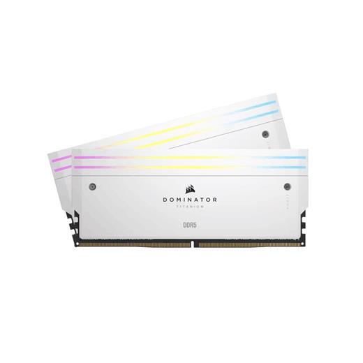 CORSAIR CMP96GX5M2B6400C32W 96GB (2x48GB) DDR5 DRAM 6400MT/s CL32 INTEL XMP MEMORY KIT DOMINATOR TITANIUM RGB WHITE