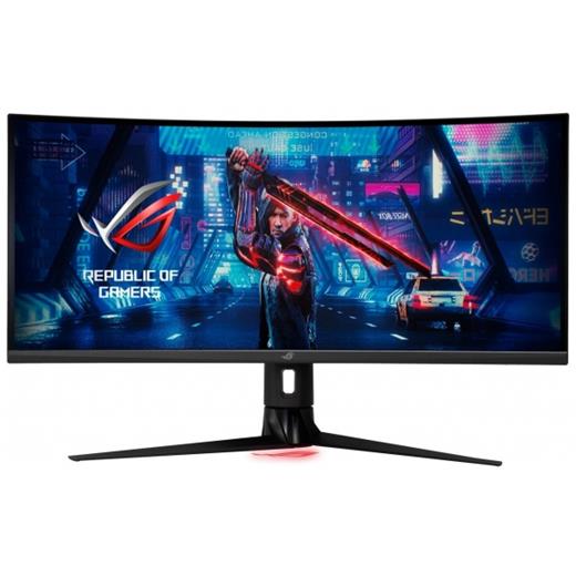 ASUS ROG STRIX XG349C 34 IPS KAVİSLİ FREESYNC VE GSYNC UYUMLU 3440x1440 1ms 180Hz 400cd DP HDMI USB Hoparlör VESA 3YIL ELMB, 135% sRGB, HDR YÜKSEKLİK AYARLI MONİTÖR