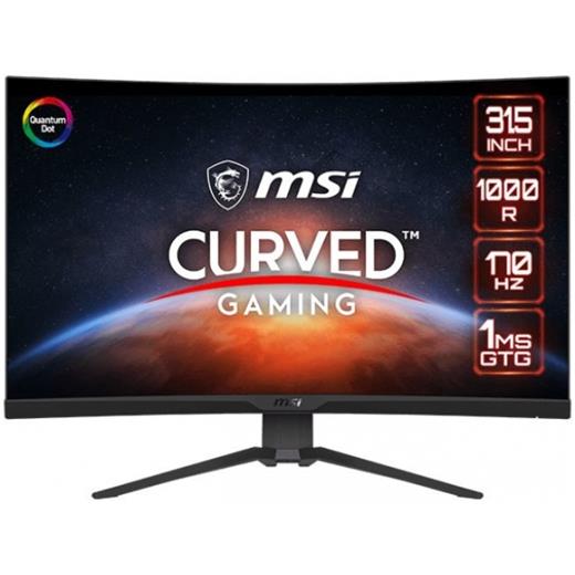 MSI 31.5 MAG 325CQRF QD 2560x1440 (WQHD) 16:9 CURVE 1000R RAPID VA 170HZ 1MS ADAPTIVE-SYNC GAMING MONITOR