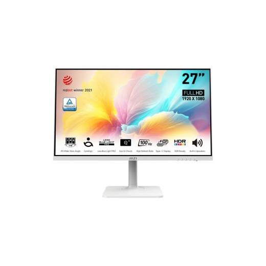 MSI 27 MODERN MD2712PW 1920x1080 (FHD) 16:9 FLAT IPS 100HZ 1MS ADAPTIVE-SYNC PIVOT BEYAZ TYPE-C MONITOR