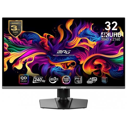 MSI 31.5 MPG 321URX QD-OLED 3840x2160 (UHD) 16:9 FLAT QD-OLED 240HZ 0.03MS ADAPTIVE-SYNC GAMING MONITOR
