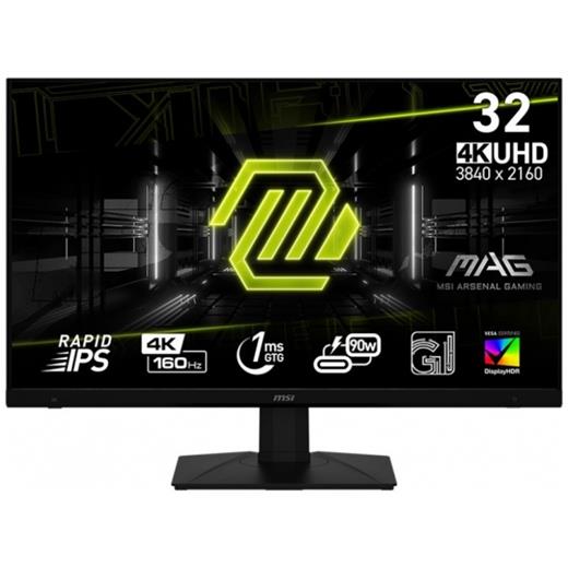 MSI 32 MAG 322UPF FLAT RAPID IPS 3840x2160 (UHD) 16:9 160HZ 1MS FREESYNC PREMIUM PRO GAMING MONITOR
