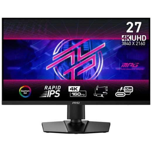 MSI 27 MPG 274URF QD RAPID IPS 3840x2160 (UHD) 16:9 160HZ 1MS FREESYNC PREMIUM PRO GAMING MONITOR