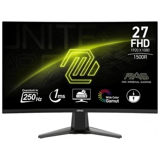 MSI 27 MAG 27C6X 1920x1080 (FHD) 16:9 CURVE 1500R VA 250HZ(OC) 1MS ADAPTIVE-SYNC GAMING MONITOR