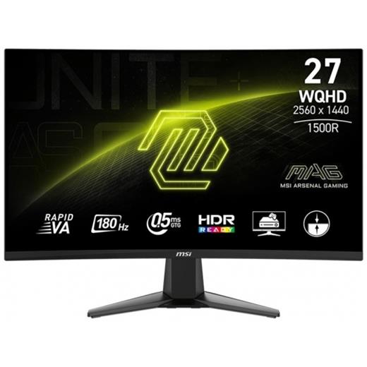 MSI 27 MAG 27CQ6F 2560x1440 (QHD) 16:9 CURVE 1500R RAPID VA 180HZ 1MS FREESYNC GAMING MONITOR