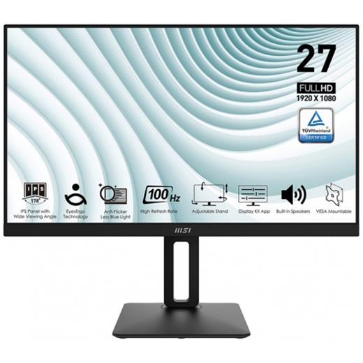 MSI 27 PRO MP271AP 1920x1080 (FHD) 16:9 FLAT IPS 100HZ 1MS ADAPTIVE-SYNC MONITOR