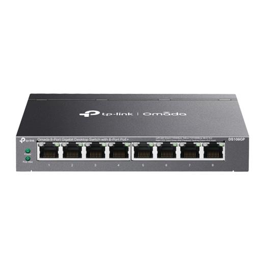 Omada DS108GP 8-Port Gigabit Unmanaged Desktop Switch with 8-Port PoE+
