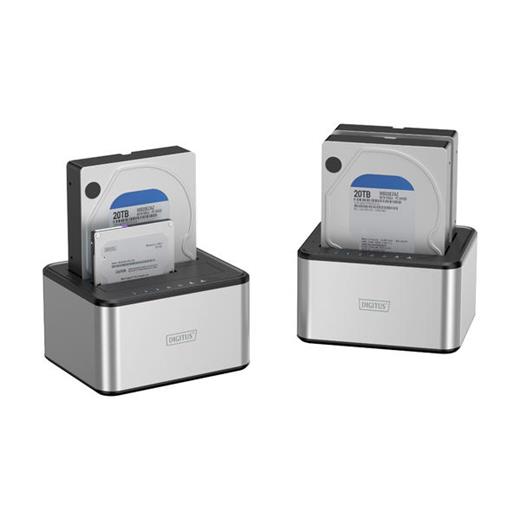 DIGITUS DA-71540-2 USB 3.0 dual SATA HDD docking station 2.5"/ 3.5 (SATA Docking Station USB 3.0, 2-port, 2.5"/3.5" SSD/HDD, clone function )