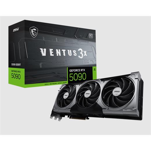 Msı GeForce RTX5090 32G VENTUS 3X OC 32GB GDDR7 512 Bit DLSS 4 Ekran Kartı