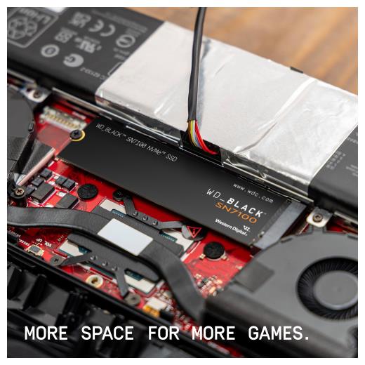 WD Black SN7100 WDS100T4X0E 1TB 7250/6900 Gen4 NVMe PCIe M.2 2280 SSD