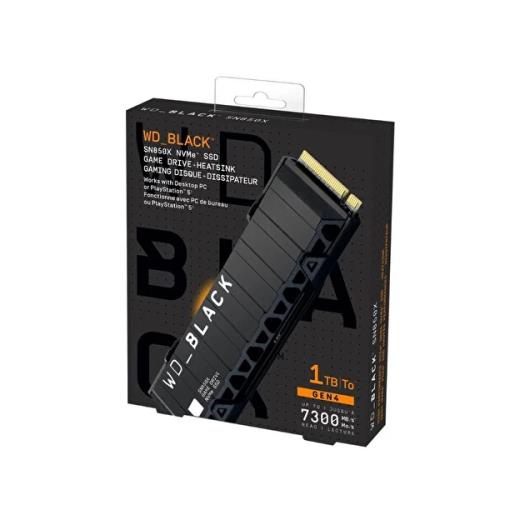 WD Black SN850X WDS100T2XHE 1TB 7300/6600 Gen4 Soğutuculu NVMe PCIe M.2 2280 SSD