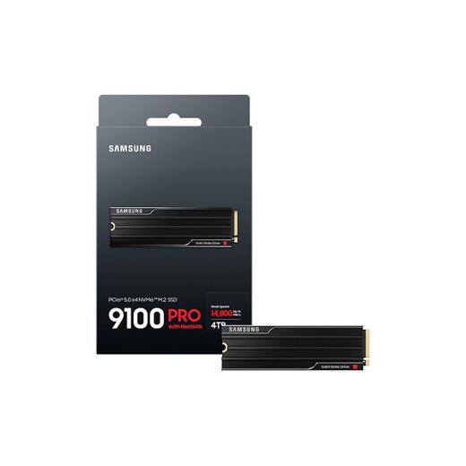 SAMSUNG 4TB 9100 PRO MZ-VAP4T0CW 14800-13400MB/s M2 NVME GEN5 DİSK SOĞUTUCULU