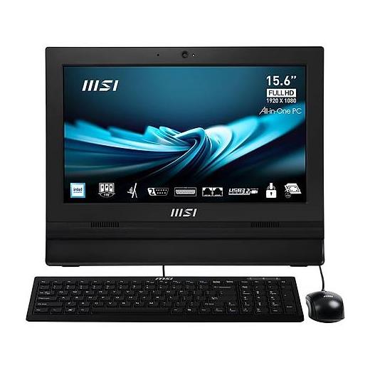 MSI PRO AP162T ADL-017XEU 15.6 FHD (1920X1080) INTEL N100 4GB DDR4 256GB SSD FDOS DOKUNMATIK SIYAH AIO PC