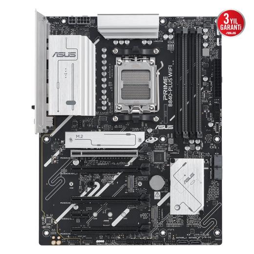 ASUS PRIME B840-PLUS WI-FI 4xDDR5 3x M.2 HDMI DP Type-C WI-FI 6E Bluetooth 5.3 AM5 Soket GAMING Anakart