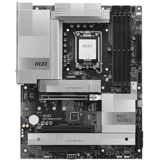 MSI MB PRO Z890-A WIFI SOKET 1851 DDR5 9200MHZ(OC) USB 20Gbps 4xM.2 2xTB4 HDMI 2X DP 5G LAN WIFI 7 ATX