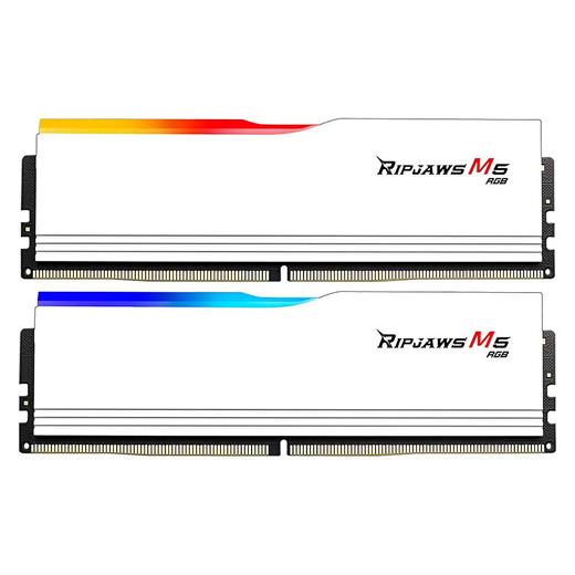 F5-6000J3636F16GX2-RM5RW GSKILL Ripjaws M5 Beyaz RGB DDR5-6000Mhz CL36 32GB (2x16GB) Dual (36-36-36-96) 1.35V