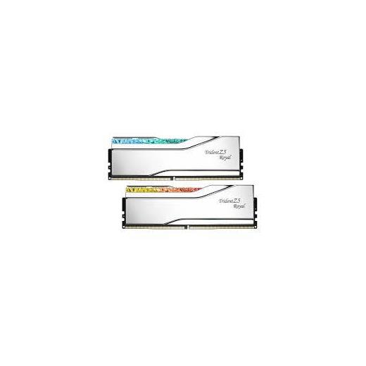 F5-6400J3239G32GX2-TR5S GSKILL Trident Z5 Royal Silver RGB DDR5-6400Mhz CL32 64GB (2X32GB) DUAL (32-39-39-102) 1.40V